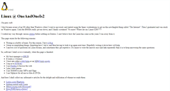 Desktop Screenshot of linux.oneandoneis2.org
