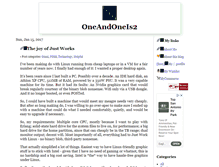 Tablet Screenshot of geekblog.oneandoneis2.org